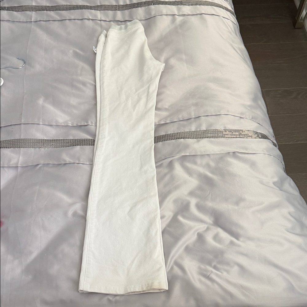 White Flared Pants